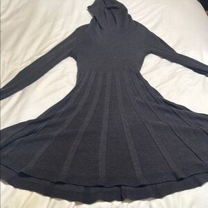 Elegant Gray turtleneck Dress